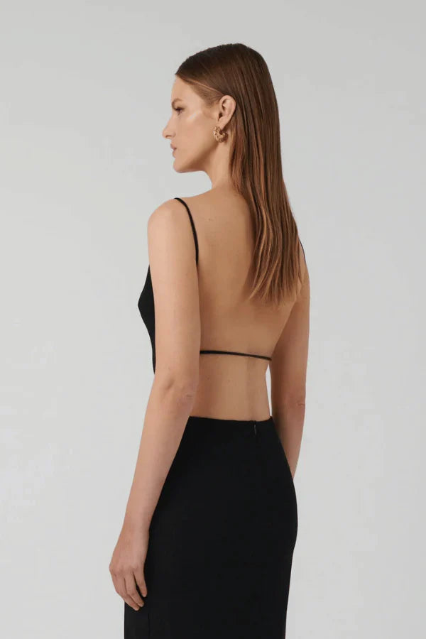 Gabbi Gown black formal gown – rent designer dresses online