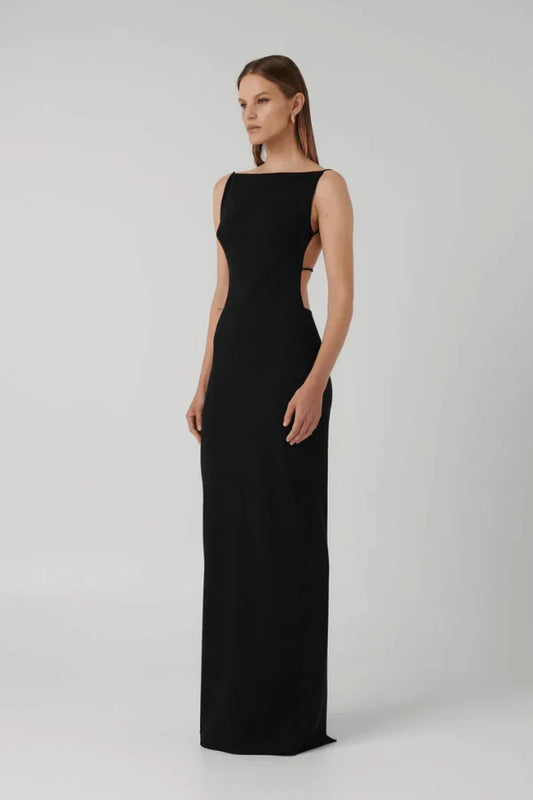 Gabbi Gown in black – designer dress hire New Zealand