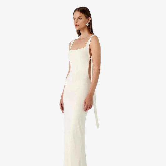 Elegant white Helena Gown – luxury event dress hire NZ