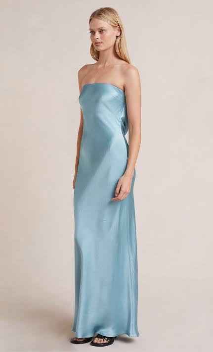 Moon Dance Strapless Dress in Sea Spray