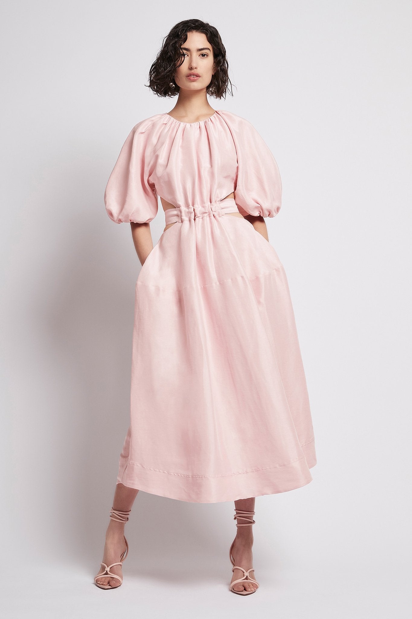 mimosa cutout midi dress Aje