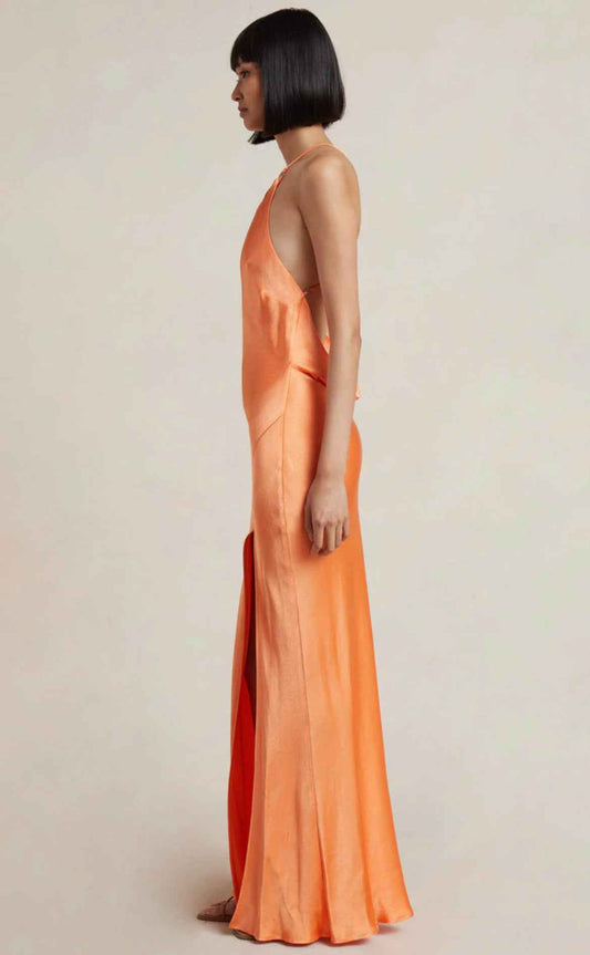 Annika Cowl Maxi Dress in Sorbet