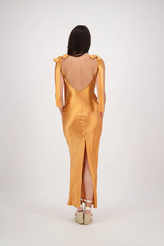 Wilmer Dress in Apricot