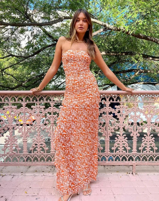 Firefly Strapless Dress Fiesta Floral