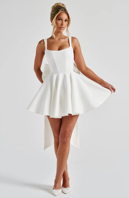Rue Mini Dress in Ivory