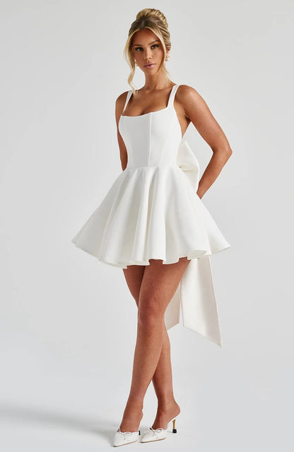 Rue Mini Dress in Ivory