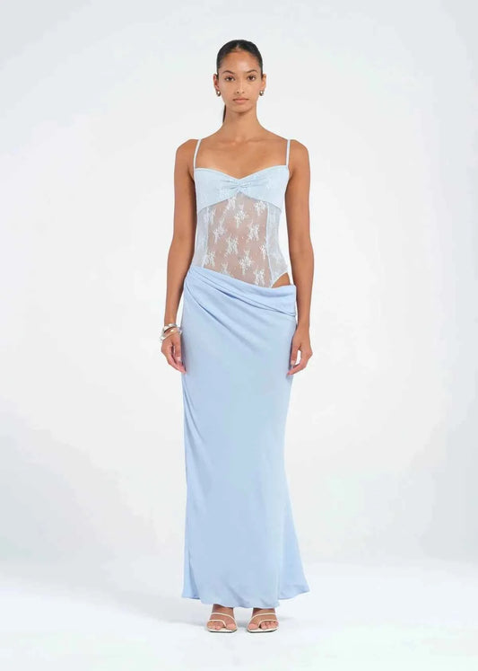 Akio Maxi Dress in Sky