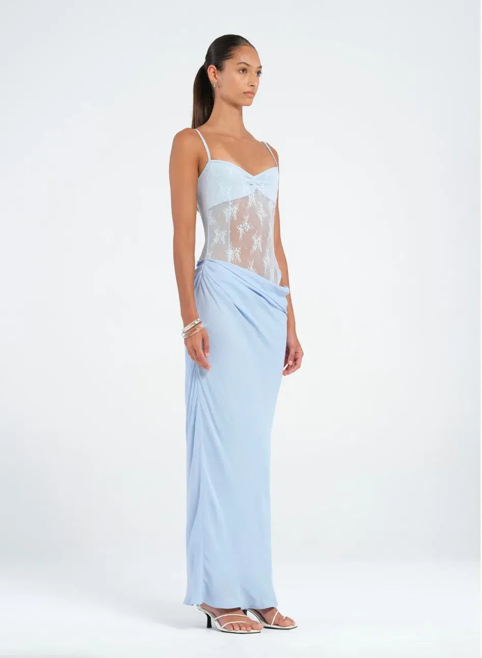 Akio Maxi Dress in Sky