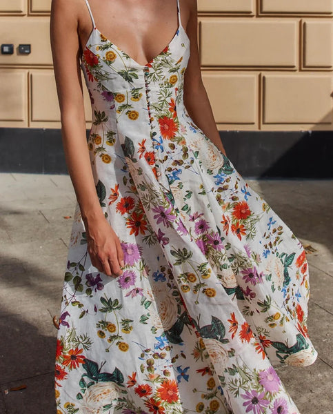 Evie Midi Dress - Enchanted Floral