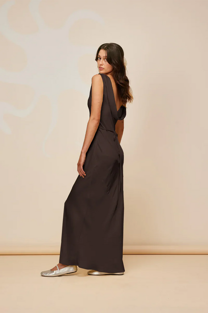 Firebird Cowl Gown - Espresso