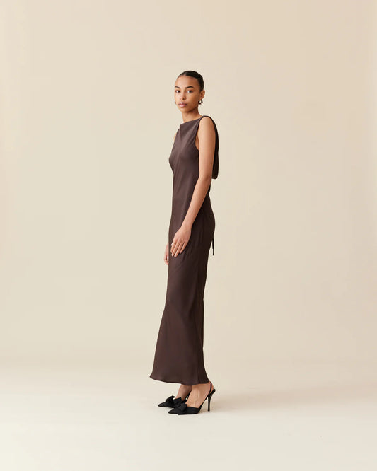 Firebird Cowl Gown - Espresso