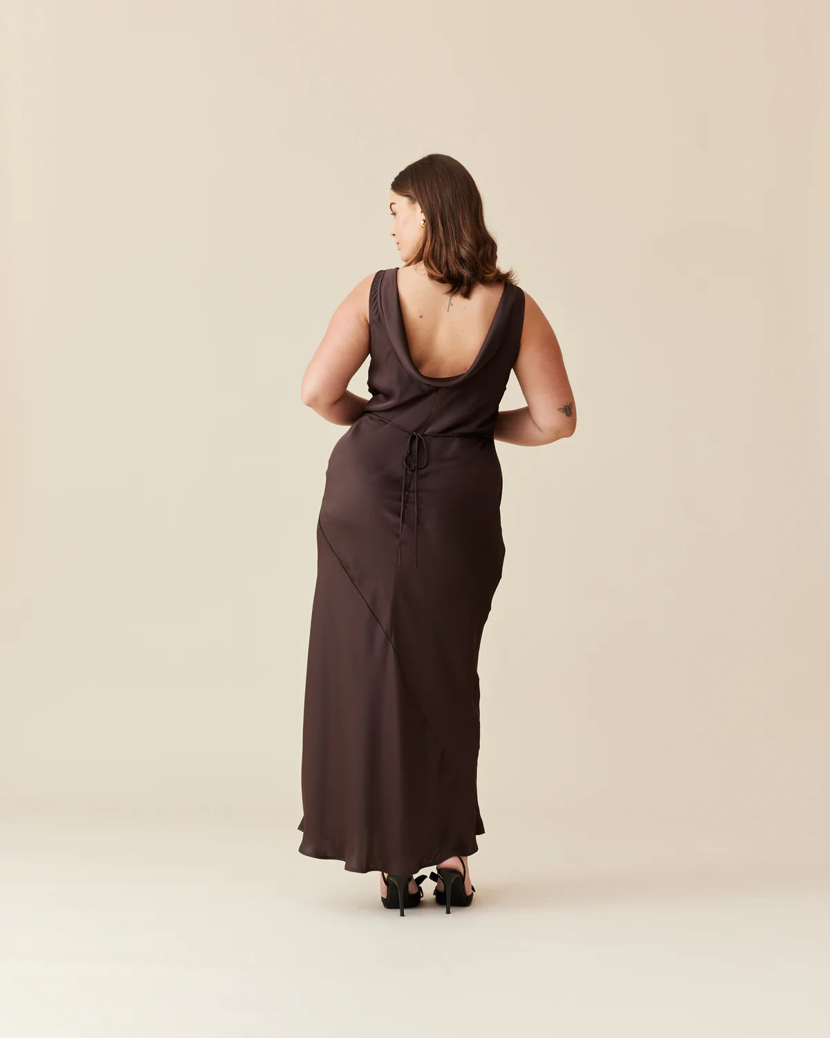 Firebird Cowl Gown - Espresso