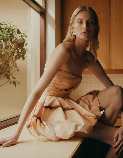 Larissa Draped Bubble Mini Dress