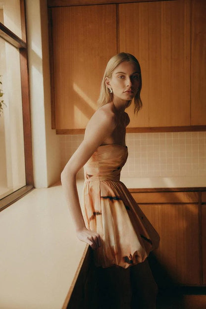 Larissa Draped Bubble Mini Dress