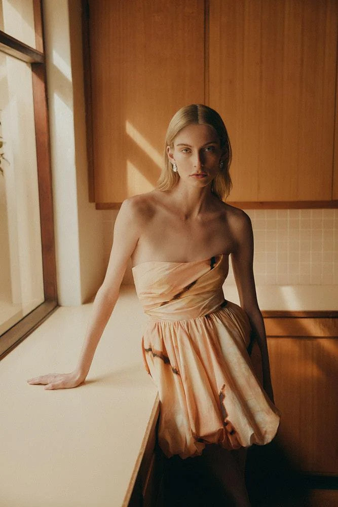 Larissa Draped Bubble Mini Dress