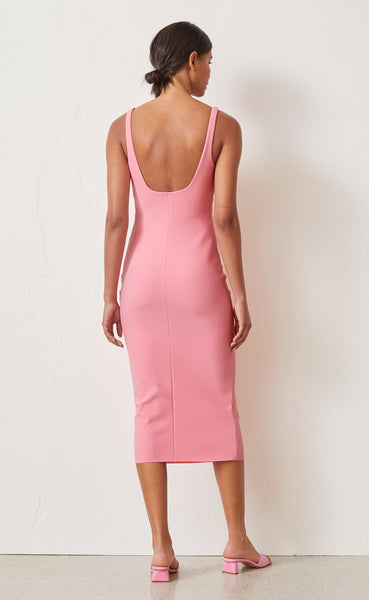 Paloma Midi Dress- Flamingo
