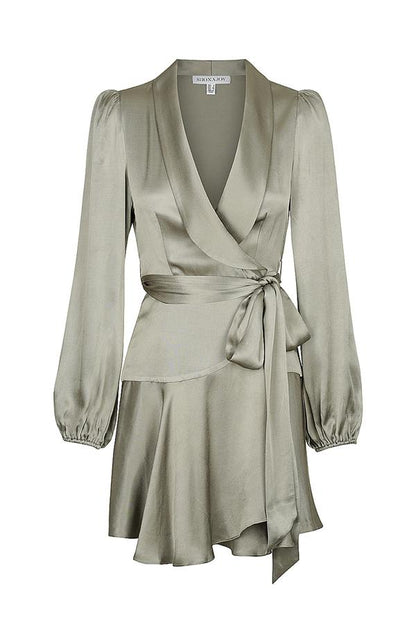 shona joy joan wrap mini dress Shona Joy Victoria Sleeveless Ruched Chiffon Mini Dress