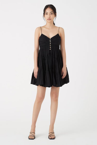 FOR SALE - Mimosa Tiered Mini Dress Black