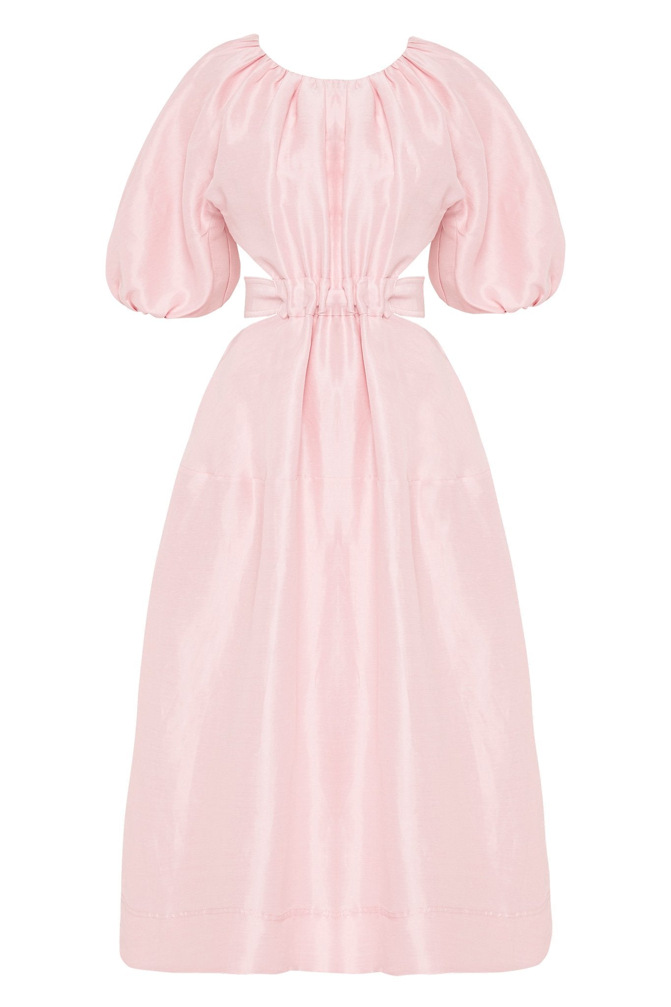 Mimosa Cut Out Midi Dress in Hanami by Aje