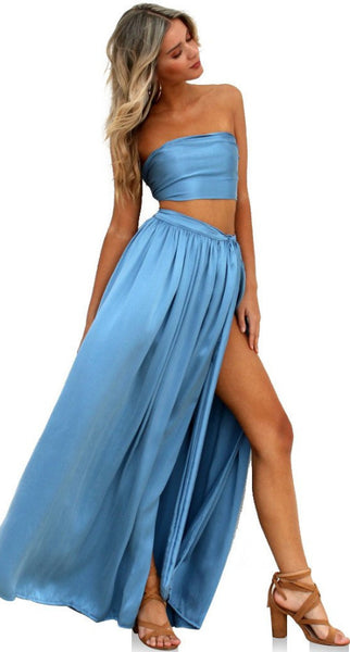 Sueded Silk Cool wrap two piece