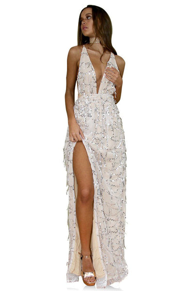 Embellished Nearly Naked Multiway gown